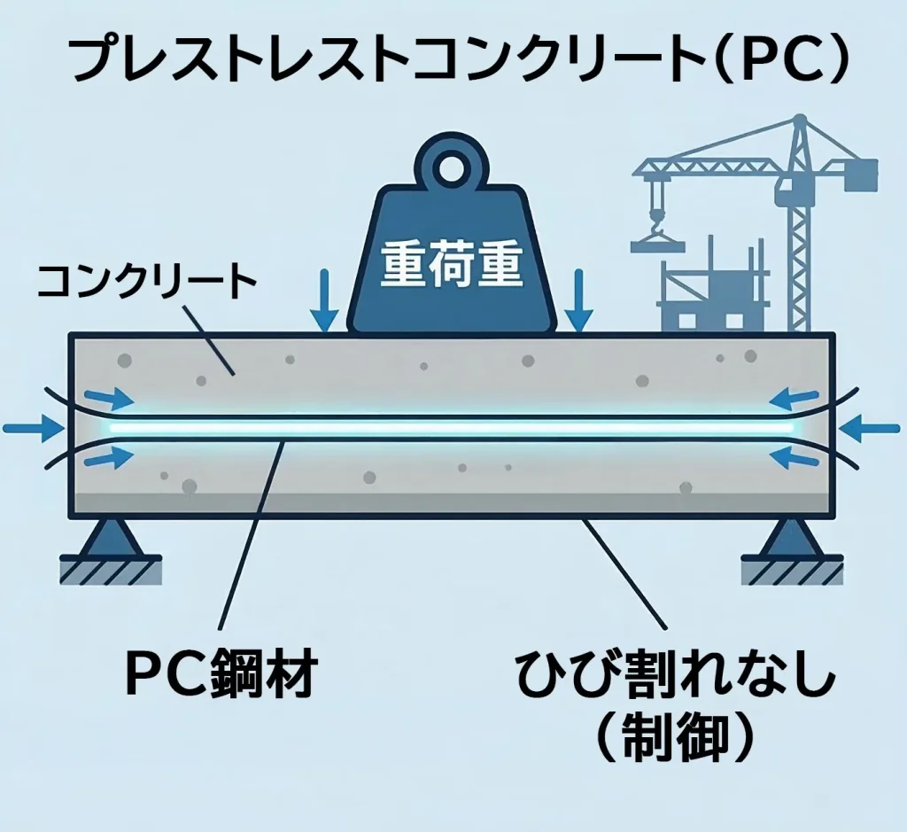プレストレストコンクリート（PC）